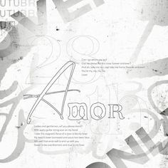 an advertisement with the word aor written in black and white on top of it