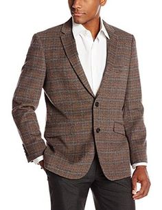 U.S. Polo Assn. Men's Wool Plaid Sport Coat Amazon Canada, Curvy Petite Fashion, Womens Suits Business, Brown Blazer, Mens Plaid, Brown Plaid, Business Suit, Plaid Blazer