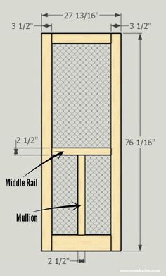 the diagram shows how to measure and install an insect screen for your window or door