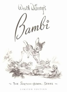 the book cover for walt's bambi