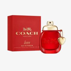 Coach Love Eau de Parfum is inspired by the vibrant and universal feeling of love and all of the unique ways we express it. Coach Perfume, Juergen Teller, Wild Strawberry, Luxury Cosmetics, Branding Coach, Wild Strawberries, Coach New York