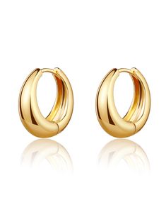 PRICES MAY VARY. ✦Gold Huggie Earrings✦ Small Hoop earrings are 21mm * 19mm. Chunky gold huggie hoop earrings and lightweight for comfort wear, easy to put on and take off. ✦14K Gold Earrings✦ These huggie hoop earrings are made of 14k gold plated brass. Long lasting color, Nickel free, Lead free and Hypoallergenic setting. Perfect for most women wear. ✦Gold Hoop Earrings✦These thick gold hoop earrings are classy to fit with every outfit, yet statement enough to bring you compliments here and th H Hoop Earrings, Gold Huggie Hoop Earrings Set, Little Think Hoop Earrings, Cheap Gold Jewelry From Macy's, Simole Gold Earrings, Trendy Earrings For Teens Gold, Cute Earrings Hoops Simple, Hoops Earrings Classy, Gold Thick Hoops Earrings