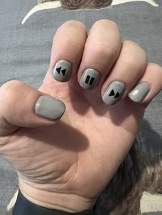 Boyish Nail Art, Men's Nail Art, Fall Out Boy Nails, Grunge Nails Ideas, Unisex Nails, Bf Nails, Guys Nail Designs, Jason Nails