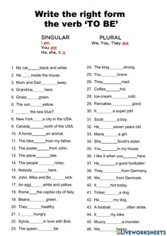 the words in this worksheet are to be followed by an english speaking person