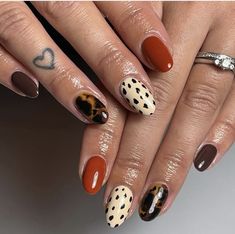 Orange Nail Designs, Orange Nail, Fall Orange, Round Nails, Hair Skin Nails, Dream Nails