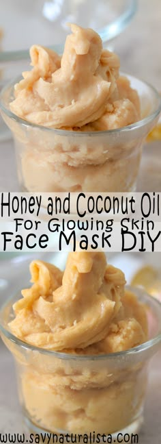 Looking to give your face a dewy and naturally glow look try this two-ingredient face mask. Coconut oil and honey is all you need for this skincare DIY! Coconut Oil Face, Glowing Face Mask, Diy Lush, Coconut Oil Face Mask, Skincare Diy, Green Tea And Honey, Honey Diy, Skin Face Mask, Honey Mask