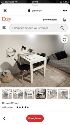 an image of a small table and chairs on the app store's mobile page