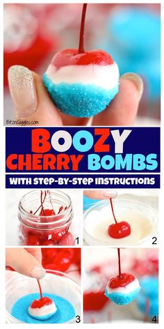 Summer is into high gear and today we're making some fun and festive Boozy Cherry Bombs! These delicious grown-up treats are perfect for parties, offering a sweet and "spirited" twist that everyone will love!