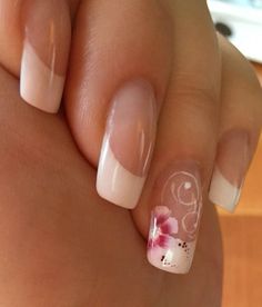 Flower Nail, Flower Nail Art, Dream Nails, Pretty Acrylic Nails, Fitness Yoga, Nail Inspiration, Swag Nails, Nails Ideas