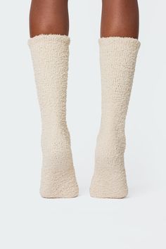 PRODUCT INFO Socks Fluffy fabric Polyester, Spandex Measurements (In): Length 18.1 Item care: Wash with similar color Cozy Soft Beige Socks, Cozy Socks With Soft Texture And Snug Fit, Snug Soft Beige Socks, Soft Snug Beige Socks, Snug Beige Soft Socks, Soft Beige Socks For Fall, Cozy Stretch Knee-high Socks, Cream Stretch Knee-high Socks, Super Soft Snug Socks For Fall