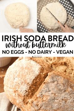 irish soda bread without buttermilk no eggs, no dairy - vegan