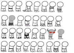 an animation character's step by step instructions to draw cartoon characters