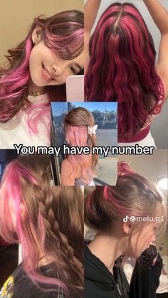 Red Pink Hair, Hair Inspiration Long, Hair Tint, Dyed Hair Inspiration, Pretty Hair Color, Hair Stylist Life, Dye My Hair, Hair Dye Colors, Hair Inspiration Color