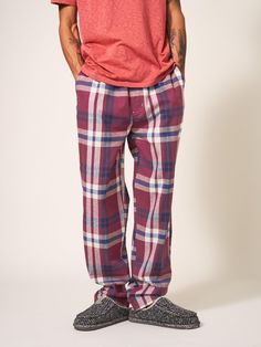 PJs after noon? Completely acceptable when they???re this comfy. Flannel Pyjamas, Thought Clothing, Hair Care Gifts, Denim Workwear, Uk Brands, Flannel Pajamas, Scarf Poncho, White Stuff