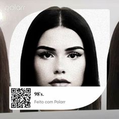 a woman's face is shown in three different pictures, with the same image as her hair