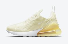 Nike Air Max 270 Women, Womens Nike Air Max 270, Air 270, Nike 270, Sleeve Construction, Yellow Sneakers, Air Max Shoes, Nike Shoes Air Max, Cute Nike Shoes