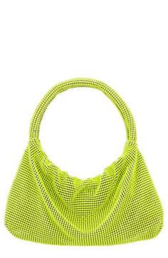 Vibrant mesh makes a stunning statement on a party-ready bag designed with a slouchy silhouette that will complement your trend-savvy looks. Magnetic-snap closure Top carry handle Interior wall pocket Lined Synthetic Imported Spring Party Shoulder Bag With Top Handle, Trendy Double Handle Evening Bag For Parties, Trendy Shoulder Bag For Spring Party, Trendy Spring Party Shoulder Bag, Spring Evening Top Handle Shoulder Bag, Chic Summer Bags For Night Out, Spring Evening Handheld Shoulder Bag, Chic Summer Night Out Bags, Chic Summer Event Bags