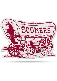 a sticker with an image of a horse drawn wagon and the words soovers on it