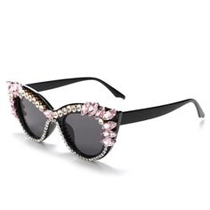 The Starlet Sunnies Are Uv400 Mirrored Rhinestone Cat-Eye Sunglasses. Ultra Chic And Glamorous! Party Cat Eye Sunglasses With Rhinestones, Elegant Pink Sunglasses For Party, Chic Pink Party Sunglasses, Elegant Pink Party Sunglasses, Glamorous Pink Sunglasses For Party, Glamorous Pink Party Sunglasses, Summer Evening Sunglasses With Rhinestones, Glamorous Black Sunglasses With Rhinestones, Dior Shades