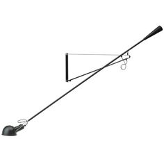 a fishing pole with a light attached to it