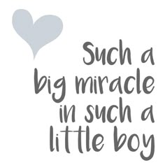 the words, such as a big heart and a little boy are shown in grey