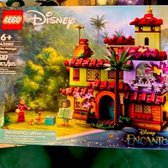 the lego disney princess castle is in its box