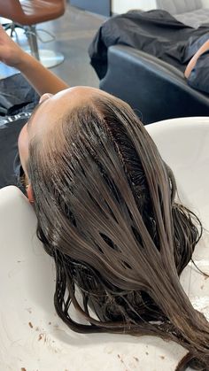 hair, bowl work, dark, brown, aesthetic, hair inspo, behind the scenes, pretty, process, brunette, glossy Brown Aesthetic Hair, Dark Brown Aesthetic, Hairstylist Branding, Cosmetology Student, Hair Mistakes, Beauty School