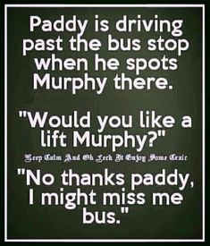 a black and white photo with the words daddy is driving past the bus stop when he spots murphy there