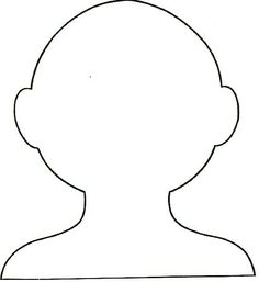 the outline of a person's head