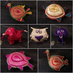 there are many different items made out of yarn