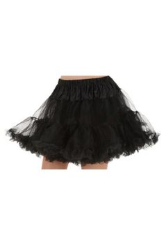 a women's black skirt with ruffles on the bottom