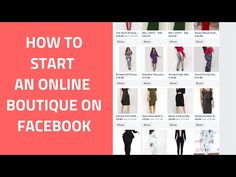 the facebook page shows how to start an online boutique on facebook