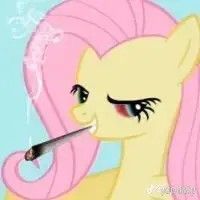 Fluttershy, My Little Pony, Pink, Blue