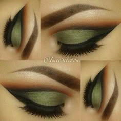 Ojos verdes Machiaj Smokey Eyes, Maquillage Yeux Cut Crease, Makeup Tip