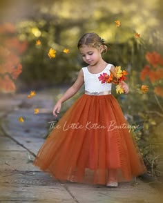 Burnt Orange Flower Girl Dress Rust Flower Girl Dress Rustic | Etsy Rust Flower Girl Dress, Orange Flower Girl Dress, Orange Flower Girl, Fall Flower Girl, Fall Flower Girl Dresses, Rustic Flower Girl Dress, Girls Fall Dresses, Boho Flower Girl, Long Flower Girl Dresses