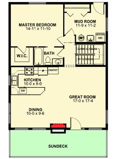 the floor plan for a two bedroom house