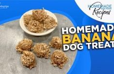 homemade banana dog treats on a table