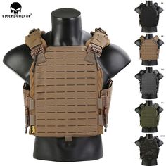 EMERSON Tactical Vest Lasercut Molle Laser Cut Plate Carrier W/ROC Quick Release | eBay Armor Vest Tactical, Ar500 Plate Carrier, Plate Carriers Tactical Setup, Cool Tactical Gear, Tactical Gear Storage, Tactical Medic, Tactical Holster, Body Armor Plates, Plate Carrier Vest