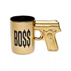 Boss Coffee, Spencers Gifts, Buy 1 Get 1, Everyone Knows, House Party, Coffee Mug, How To Find Out, Gold Tones, Coffee Mugs