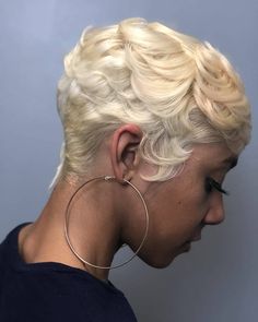 Hairstyles On Black Women, Pixie Cuts For Black Women, Pixie Cut Hairstyles, Bold Hair Color