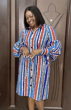 Shirt Dresses For Women Classy Ankara, Ankara Shirt Dress Styles, Ankara Shirt Dress Styles Women, Ankara Shirt Dress, Dresses For Women Classy, African Shirt Dress, Simple Dress Styles, Short Dress Styles