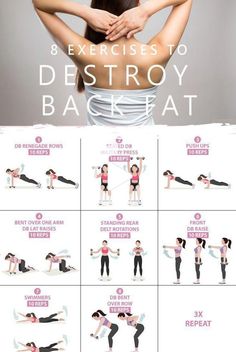 Back Workout At Home, Back And Shoulder Workout, Back Workout Women, Body Workout Plan, At Home Workout Plan, Weight Workout Plan