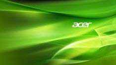 an abstract green background with the word acer on it