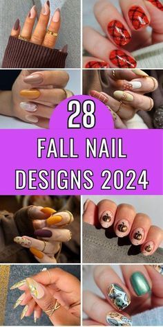 Easy Fall Nail Designs, Fall Nail Ideas, Autumn Nail, Coral Nails, Fall Manicure, Classy Nail Designs, Fall Nail Art Designs, Cute Nails For Fall, Leaf Patterns