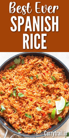 spanish rice in a skillet Easy Spanish Rice, Homemade Mexican Rice, Homemade Spanish Rice, Spanish Rice Recipe Easy, Spanish Rice Easy, Spanish Rice Recipe, Rice Side Dish Recipes, Mexican Flavors, Mexican Rice Recipes