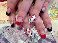 Cards Nails Training, Free Hand Nail Art, Hand Nail Art, Nail Black, Candy Nails