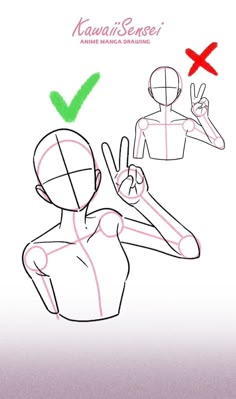 a drawing of a person making the peace sign with their hand and another man in the background