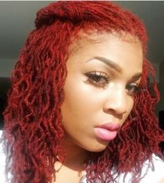 Natural African American Hairstyles, Red To Blonde, Dreadlock Style, Girls Braids