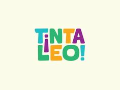 the logo for tinta leo is shown in multi - colored letters on a white background