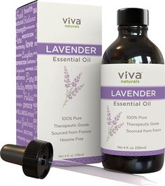 Viva Naturals French Lavender Essential Oil, 4 fl oz - 100% Pure & Therapeutic Grade for Relaxation, Sleep & Happy Mood Radha Beauty, Mermaid Diy, Happy Mood, Easy Diy Gifts